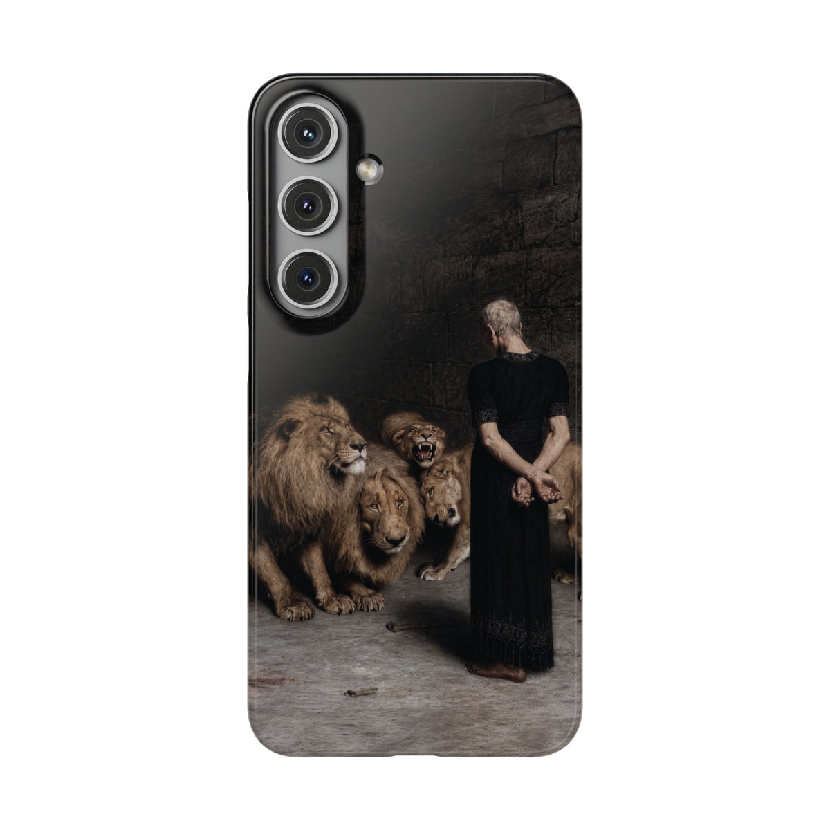 Daniel in the Lion's Den by Briton Riviere - Samsung Slim Case
