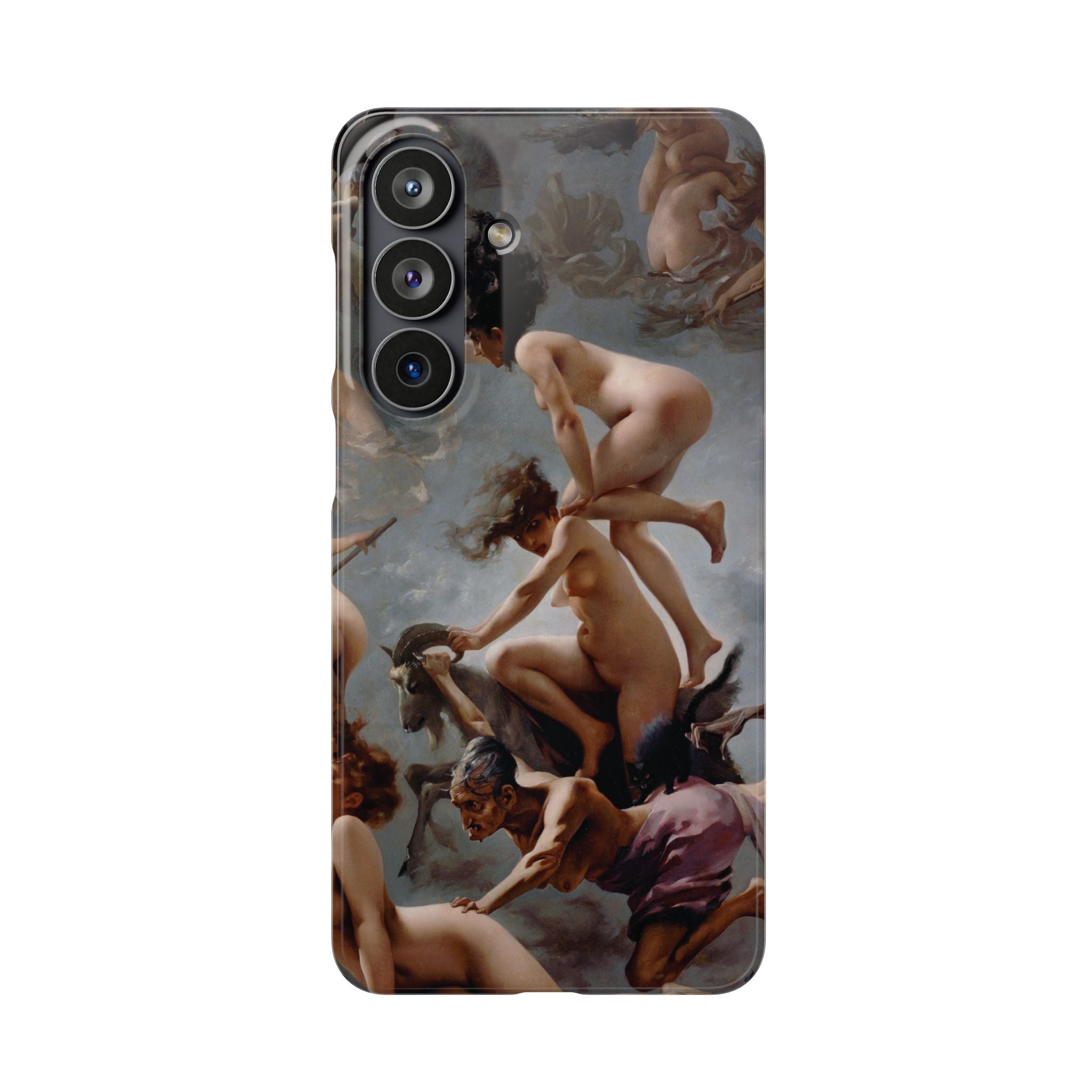 Witches going to their Sabbath by Luis Ricardo Falero - Samsung Slim Case