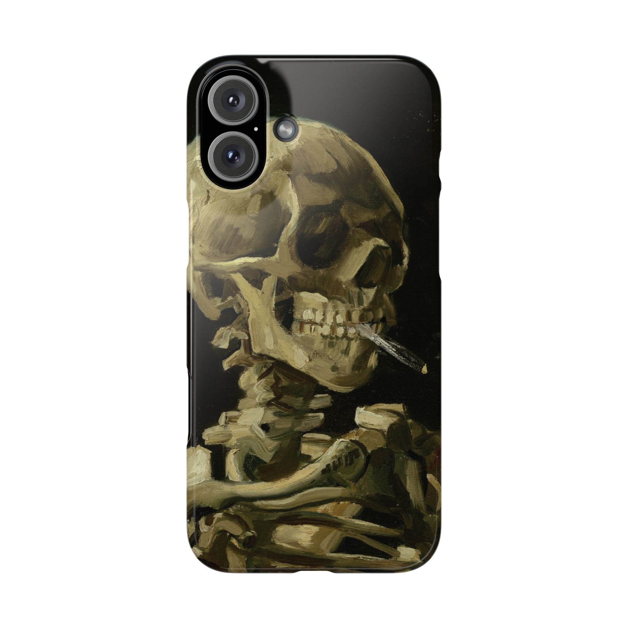 Head of a Skeleton with a Burning Cigarette by Vincent van Gogh - iPhone Slim Case