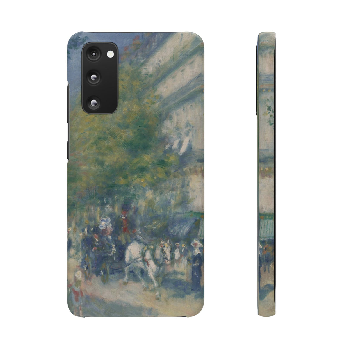 The Grands Boulevards by Pierre Auguste Renoir - Samsung Slim Case