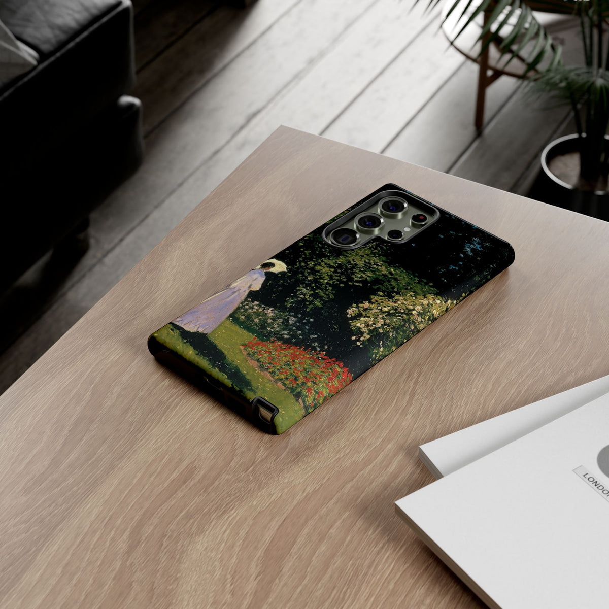 Woman in the Garden by Claude Monet - Samsung Tough Case