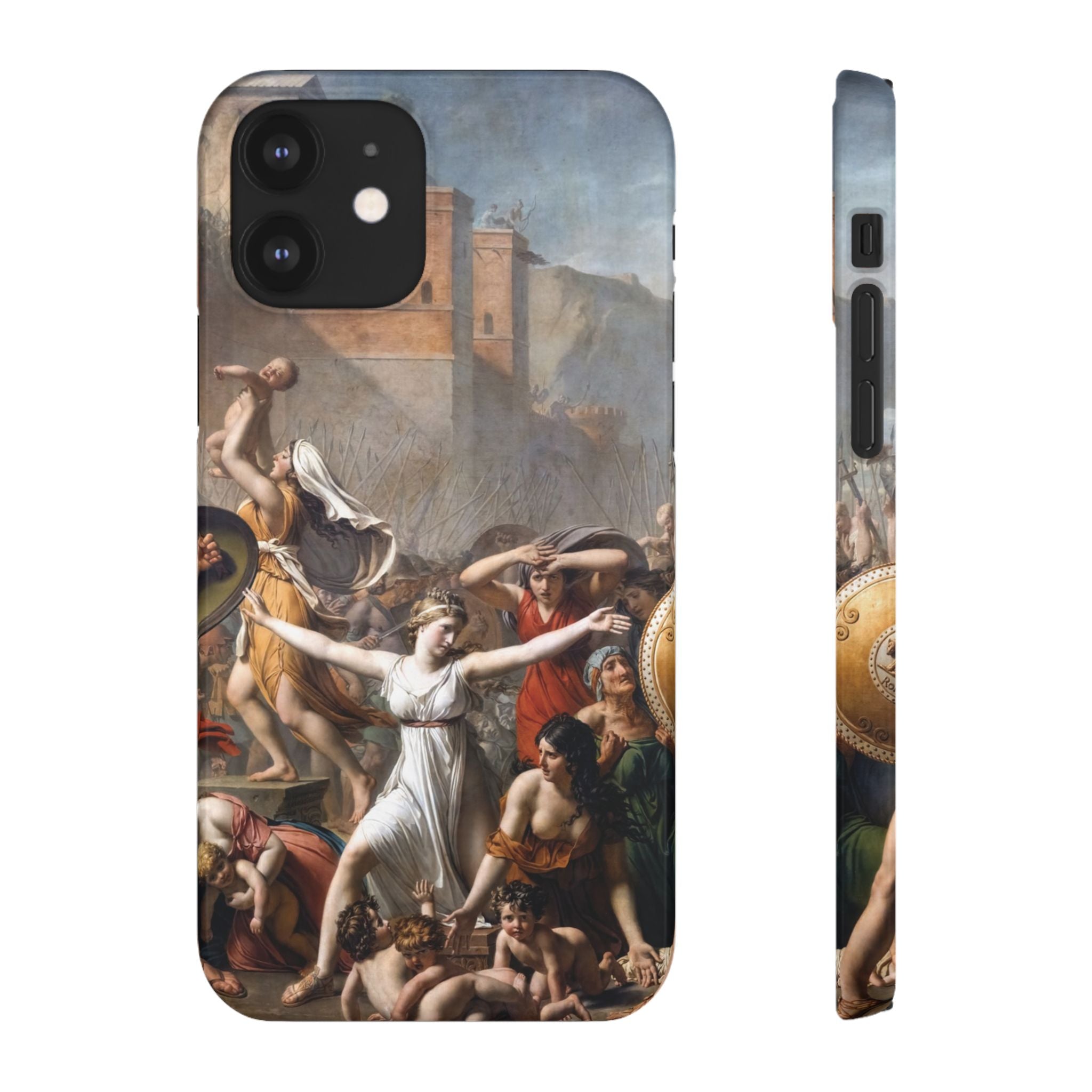 The Intervention of the Sabine Women by Jacques-Louis David - iPhone Slim Case