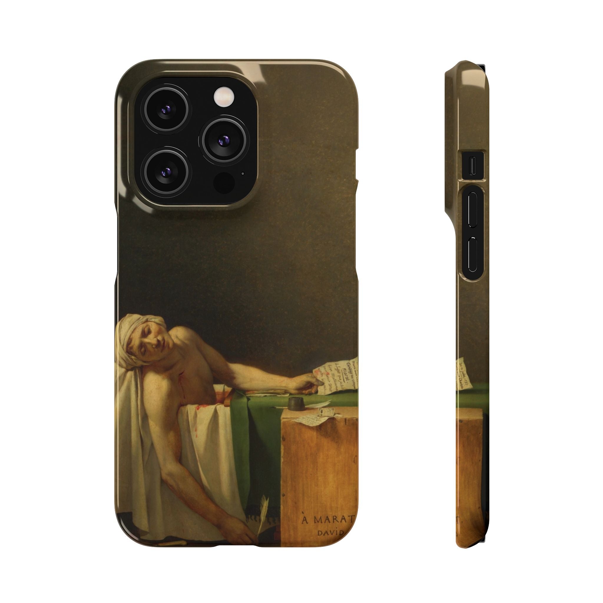 The Death of Marat by Jacques-Louis David - iPhone Slim Case