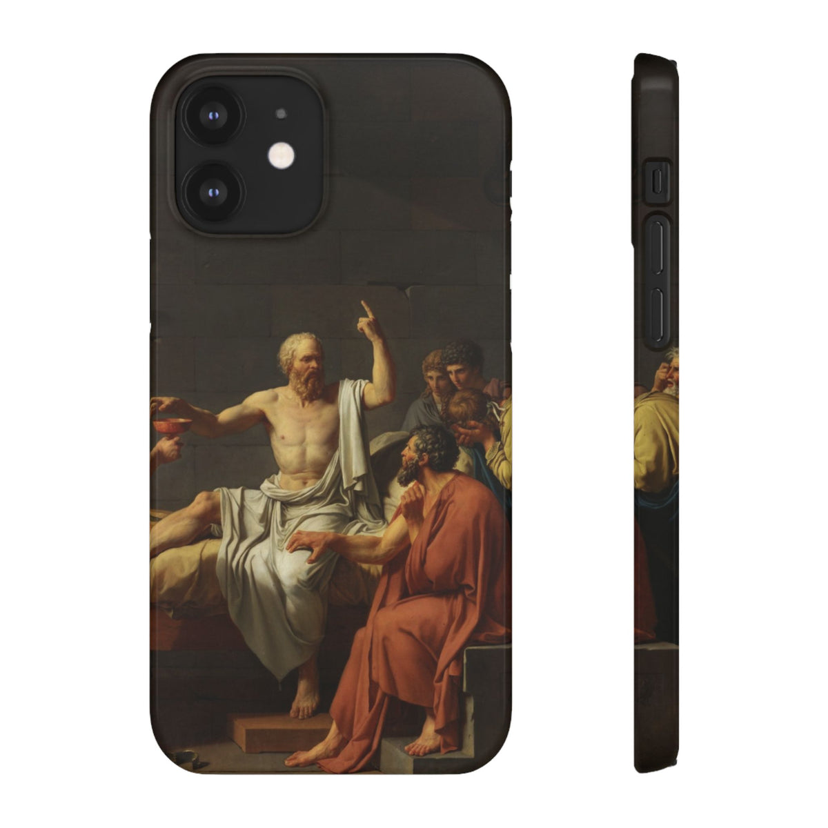 The Death of Socrates by Jacques-Louis David - iPhone Slim Case