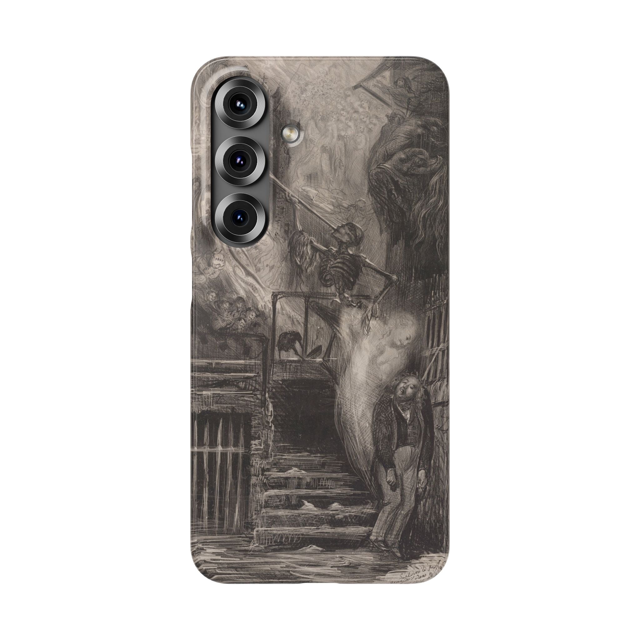 La Rue de la Vieille Lanterne (The Suicide of Gérard de Nerval) by Gustave Doré - Samsung Slim Case