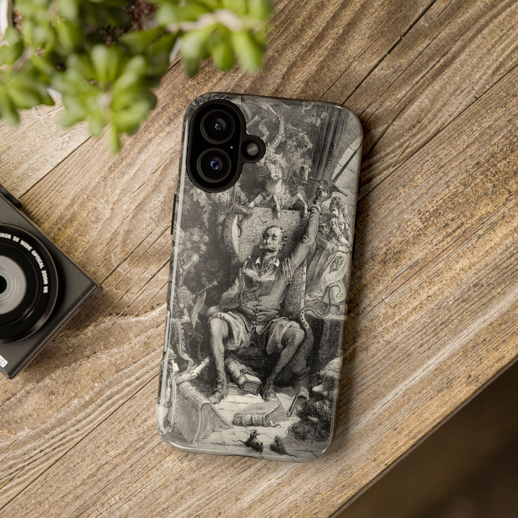 Don Quixote and His Visions by Gustave Doré - iPhone Tough Case