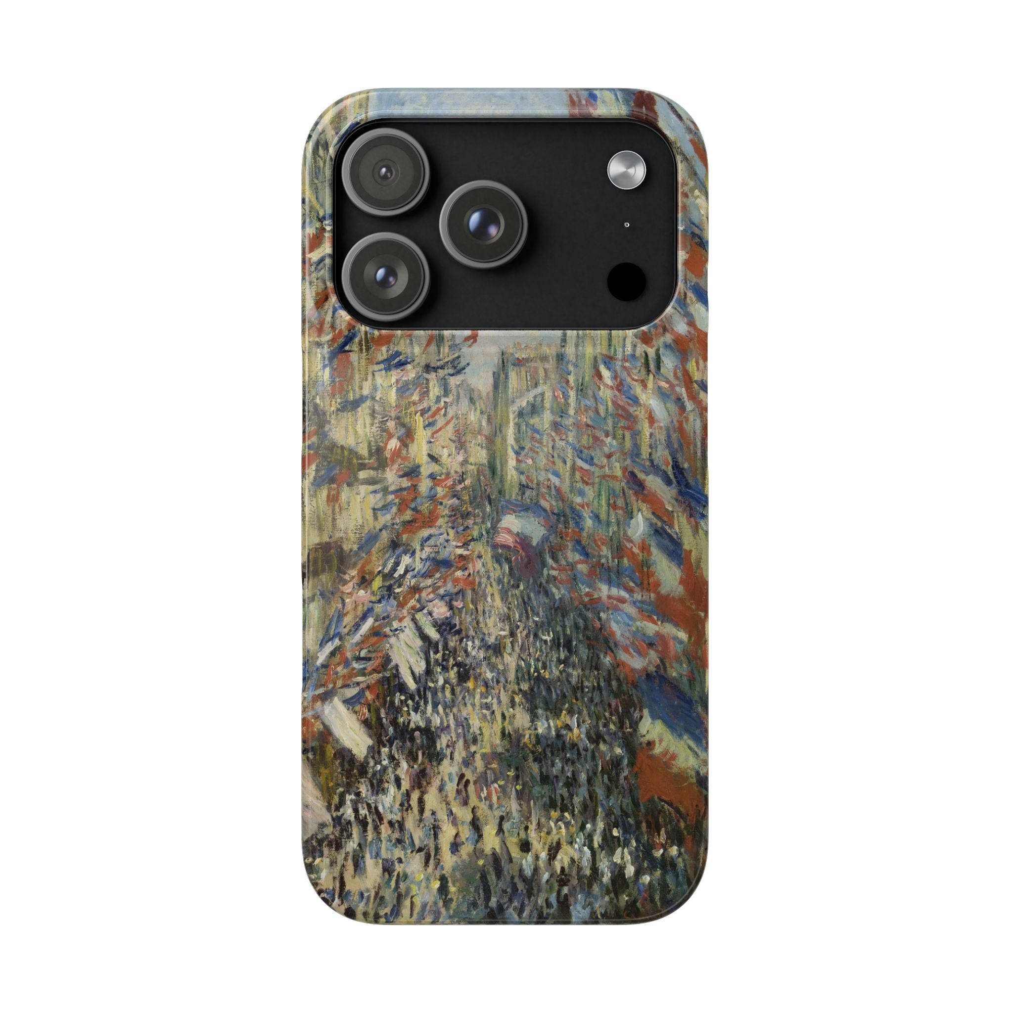 The Rue Montorgueil in Paris by Claude Monet - iPhone Slim Case