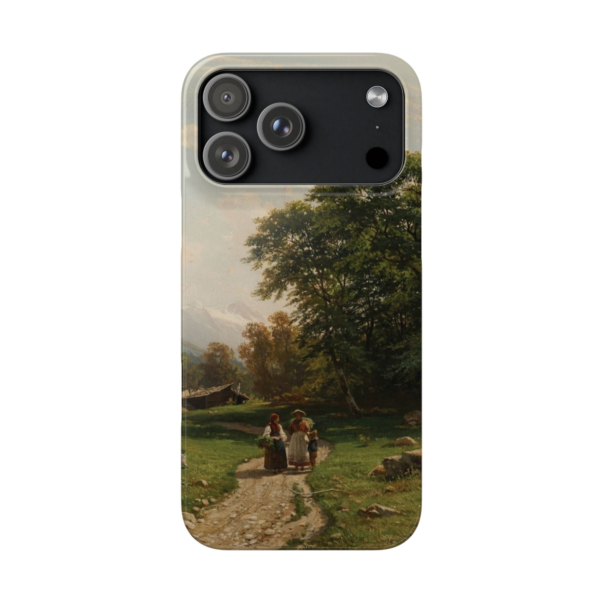 Swiss Landscape by Ivan Ivanovich Shishkin - iPhone Slim Case