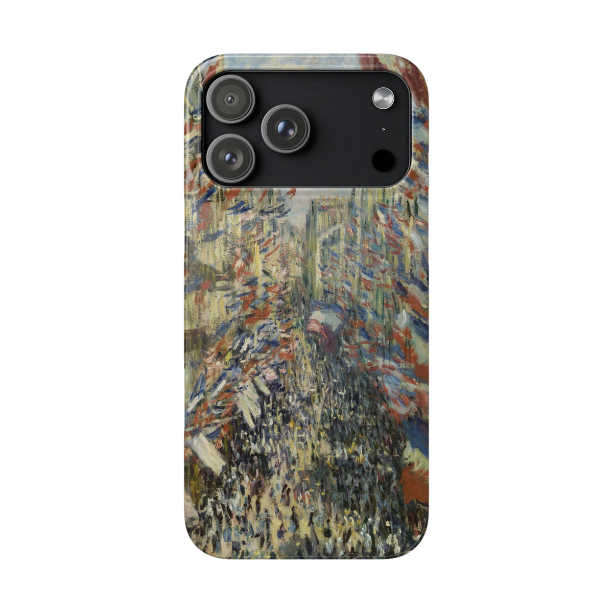 The Rue Montorgueil in Paris by Claude Monet - iPhone Slim Case