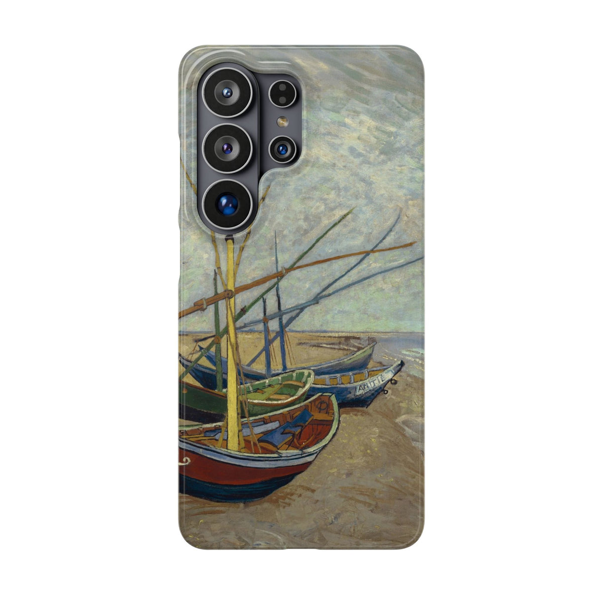 Fishing Boats on the Beach by Vincent van Gogh - Samsung Slim Case