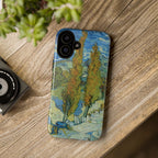 Two Poplars in the Alpilles near Saint-Rémy by Vincent van Gogh - iPhone Tough Case