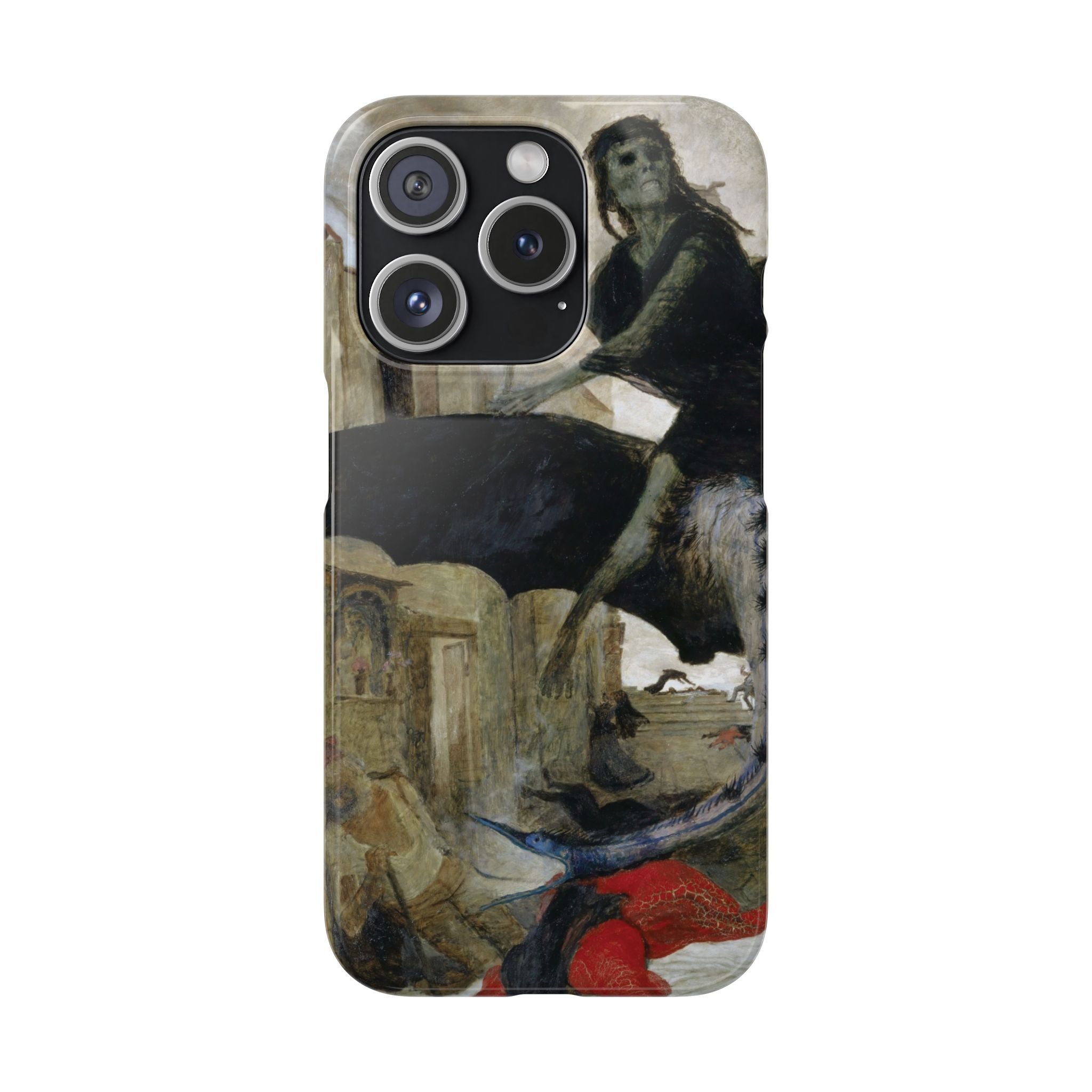The Plague by Arnold Böcklin - iPhone Slim Case