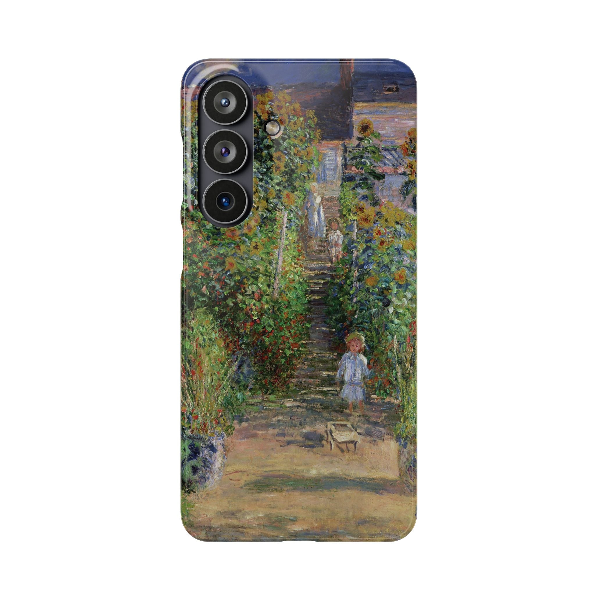 Monets Garden at Vetheuil by Claude Monet - Samsung Slim Case