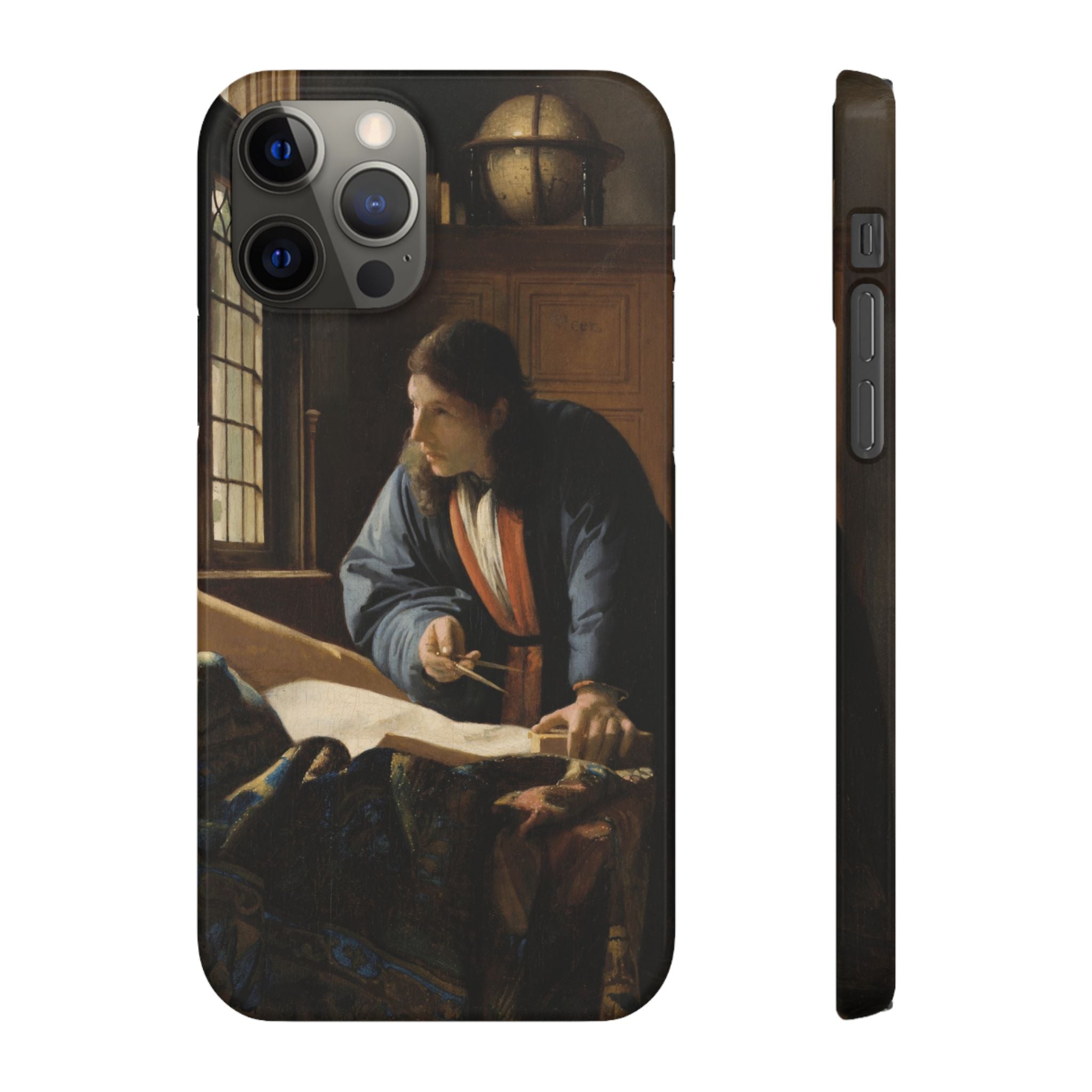 The Geographer by Johannes Vermeer - iPhone Slim Case