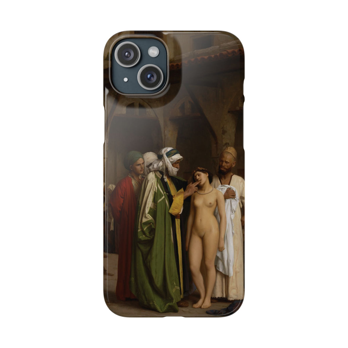 Le Marche d'esclaves by Jean-Leon Gerome - iPhone Slim Case