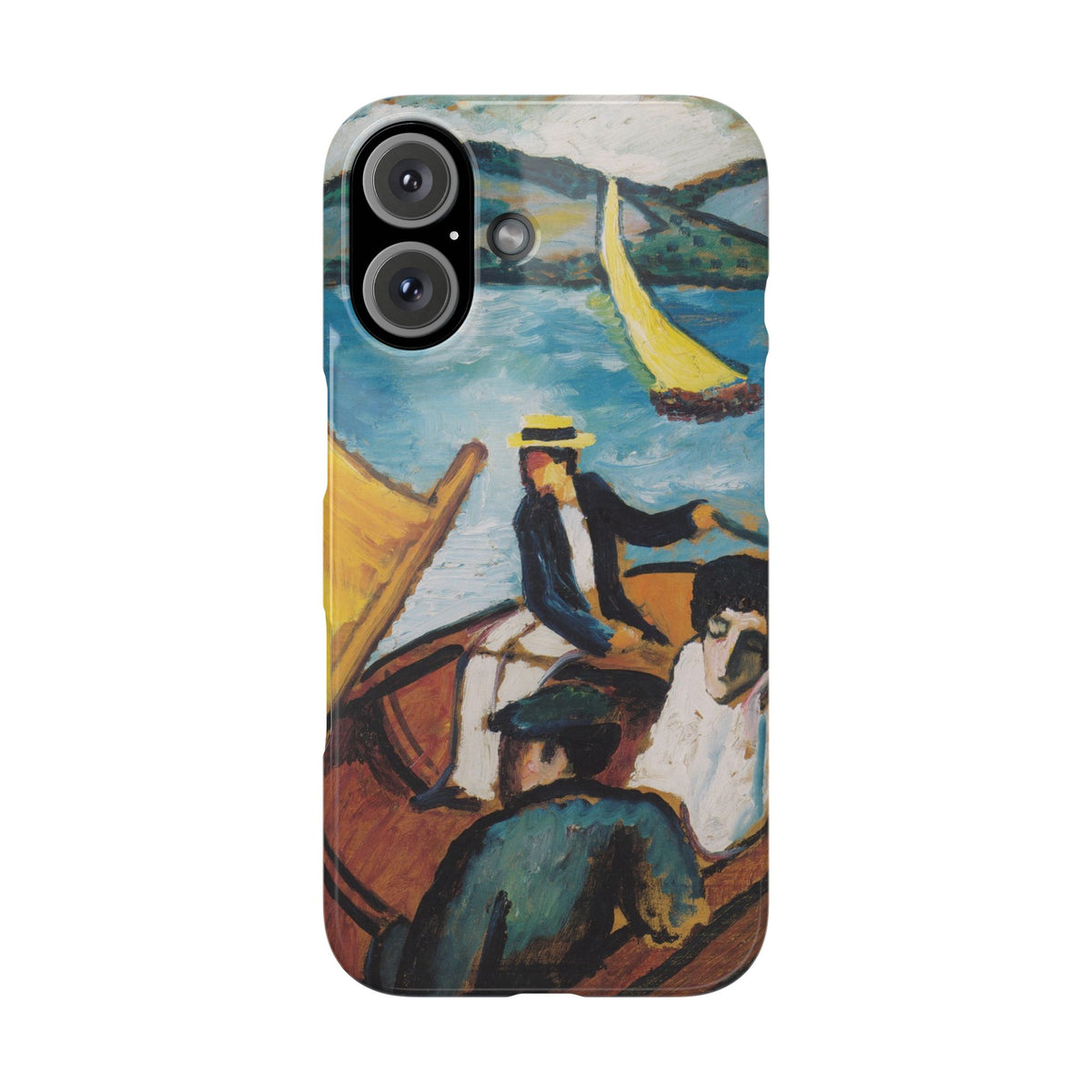 Sailing Boat on the Tegernsee by August Macke - iPhone Slim Case