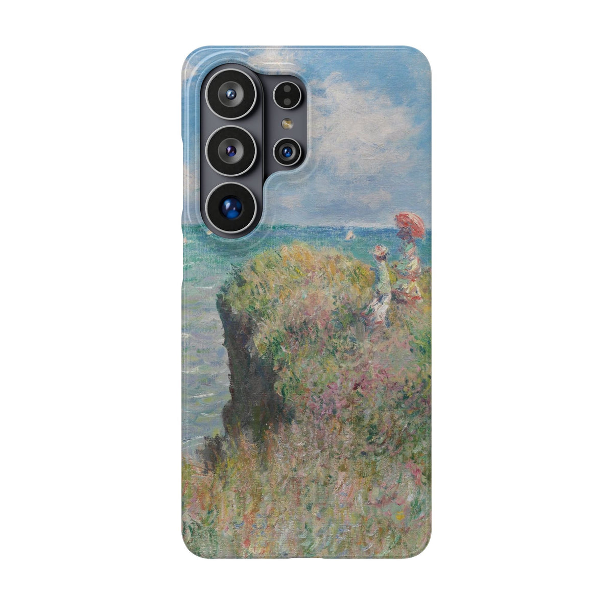 Cliff Walk at Pourville by Claude Monet - Samsung Slim Case