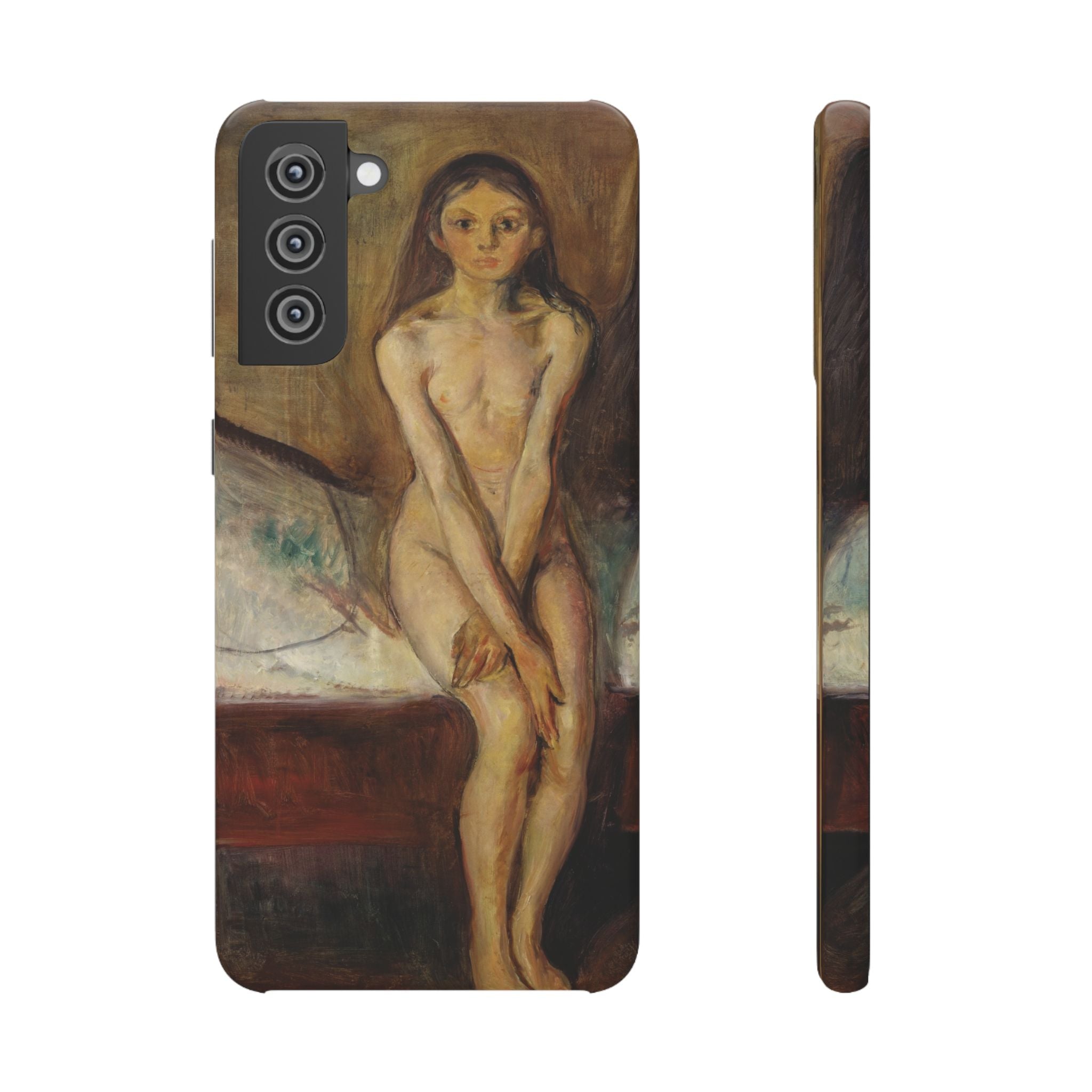 Puberty by Edvard Munch - Samsung Slim Case