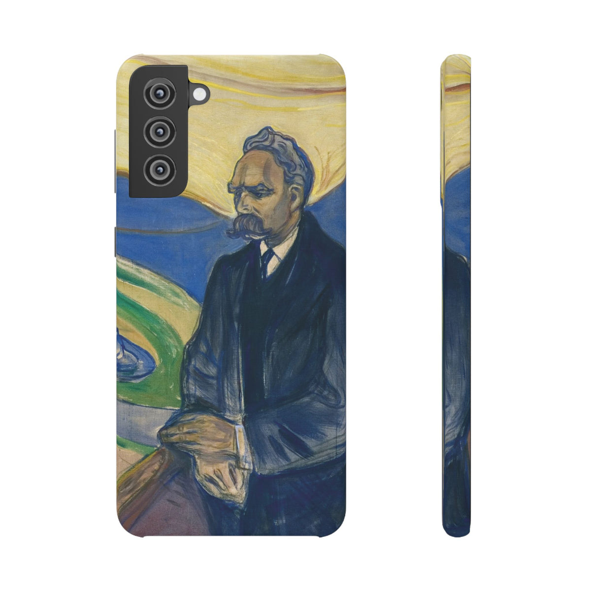 Portrait of Friedrich Nietzsche by Edvard Munch - Samsung Slim Case