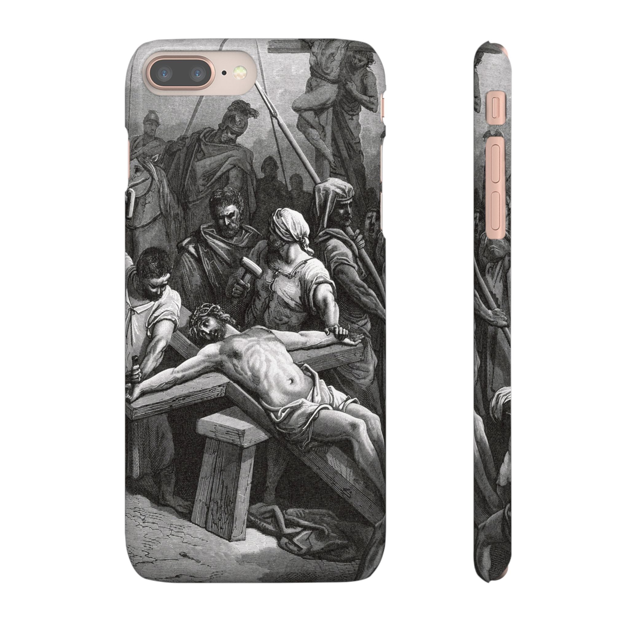 Crucifixion of Jesus by Gustave Doré - iPhone Slim Case