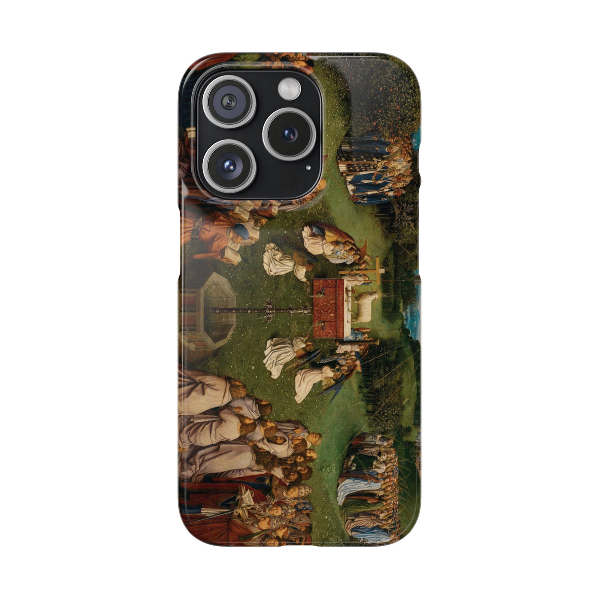 Adoration of the Lamb from the Ghent Altarpiece by Hubert van Eyck- iPhone Slim Case