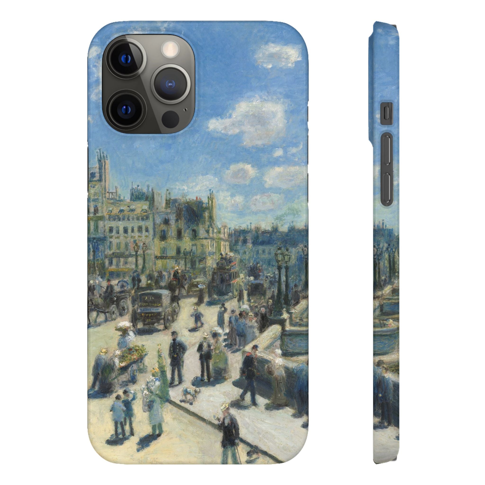 Pont Neuf Paris by Pierre Auguste Renoir - iPhone Slim Case