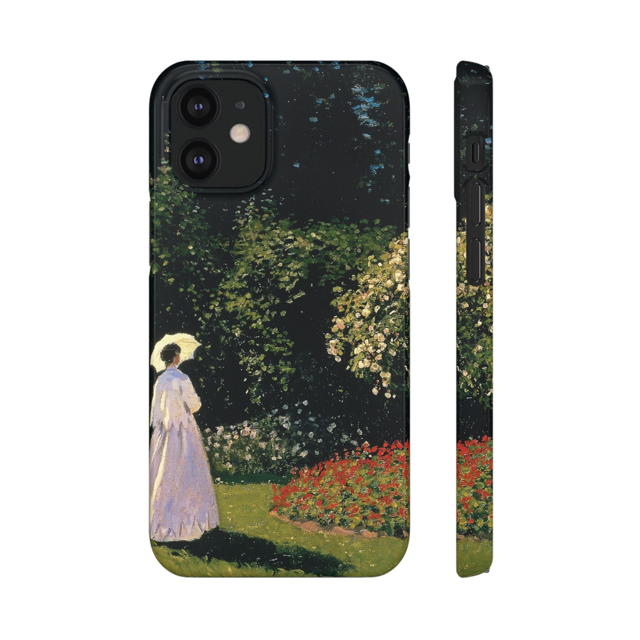 Woman in the Garden by Claude Monet - iPhone Slim Case