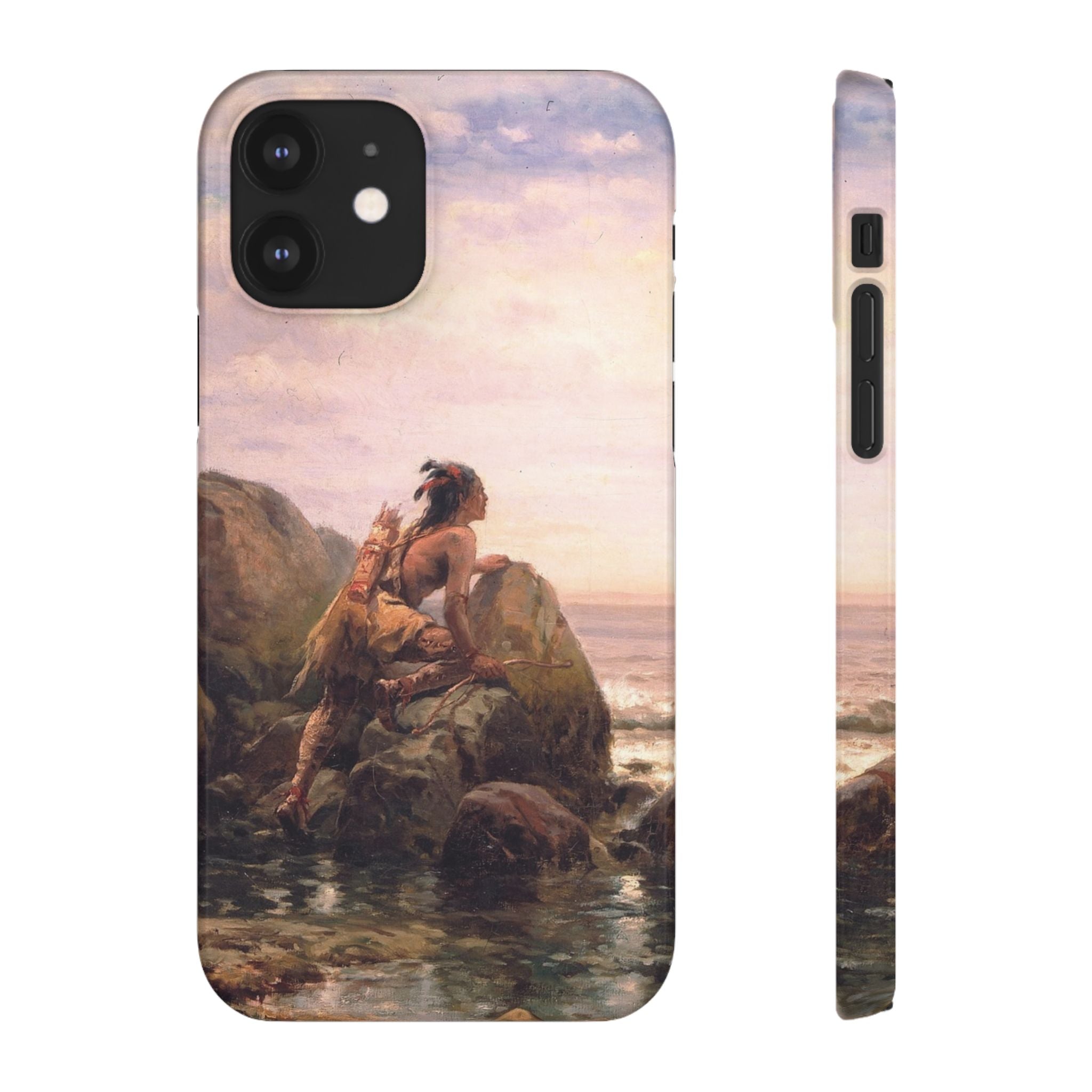 Henrik Hudson entering New York Harbor by Edward Moran - iPhone Slim Case