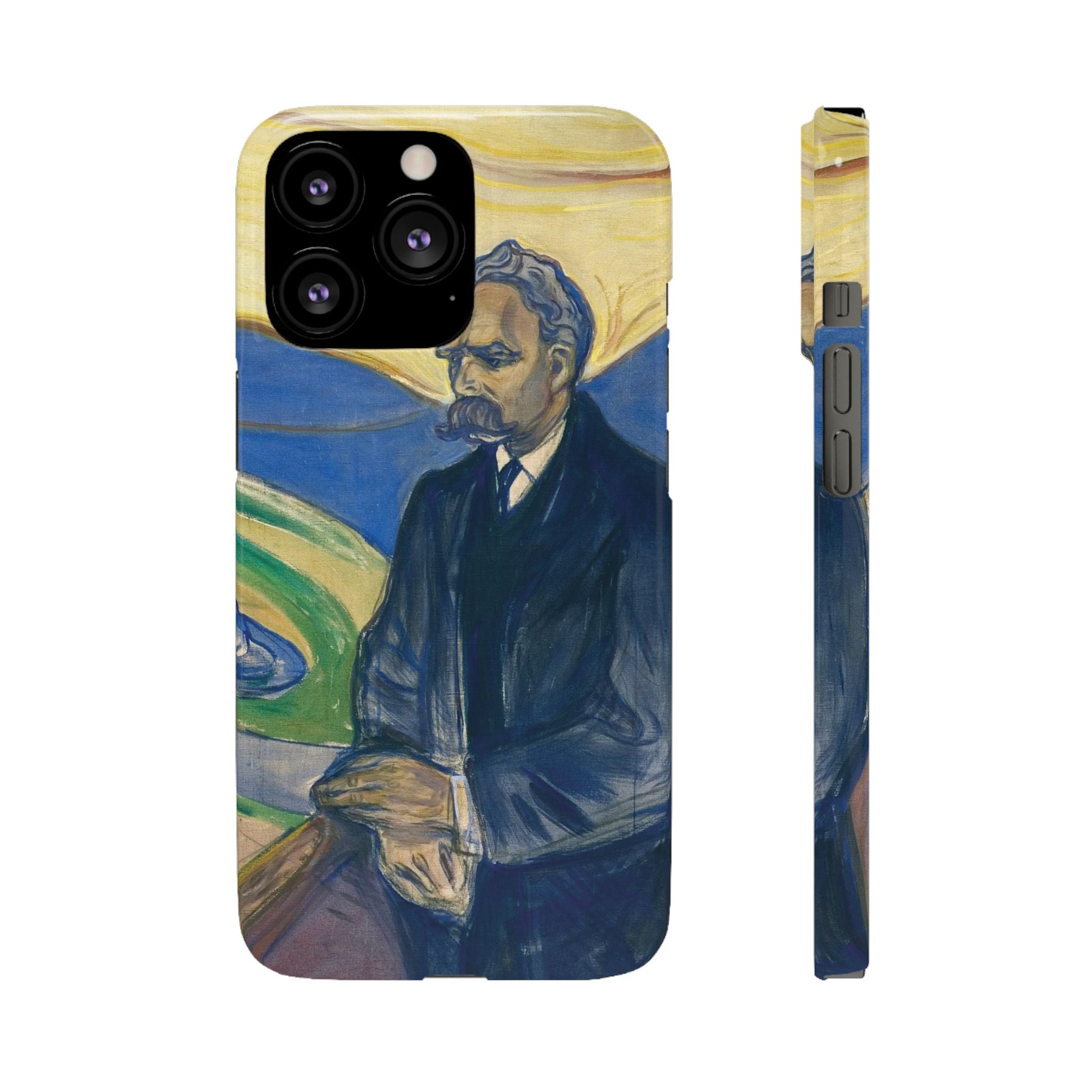 Portrait of Friedrich Nietzsche by Edvard Munch - iPhone Slim Case