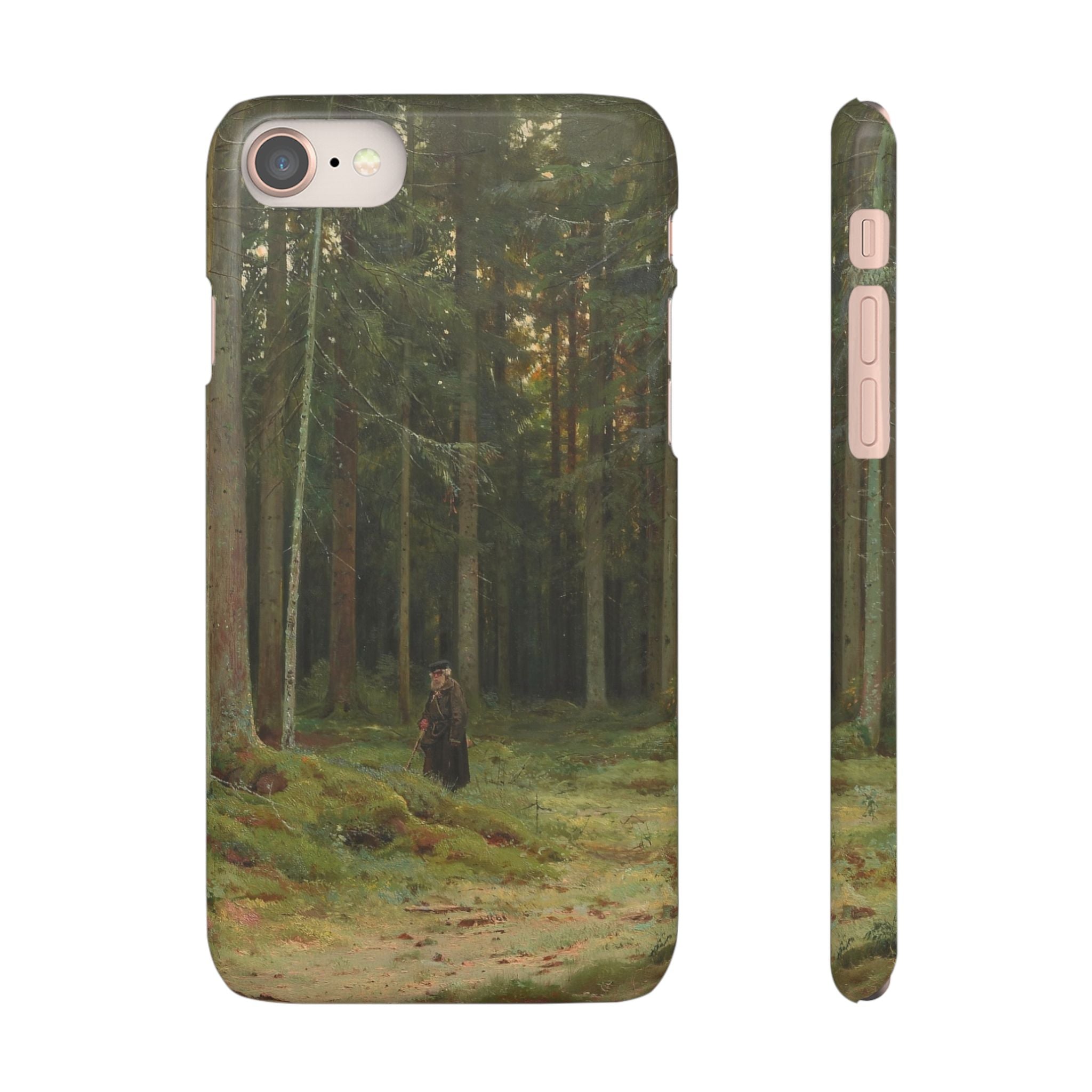 In the Forest of Countess Mordvinova Petergof by Ivan Ivanovich Shishkin - iPhone Slim Case