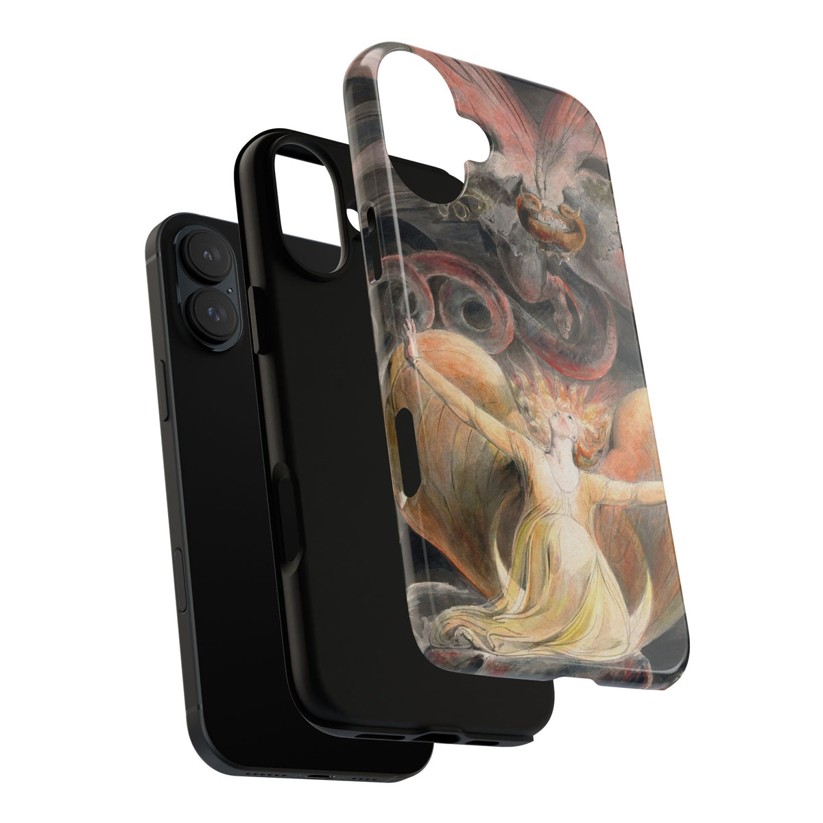 The Great Red Dragon and the Woman Clothed with the Sun by William Blake - iPhone Tough Case