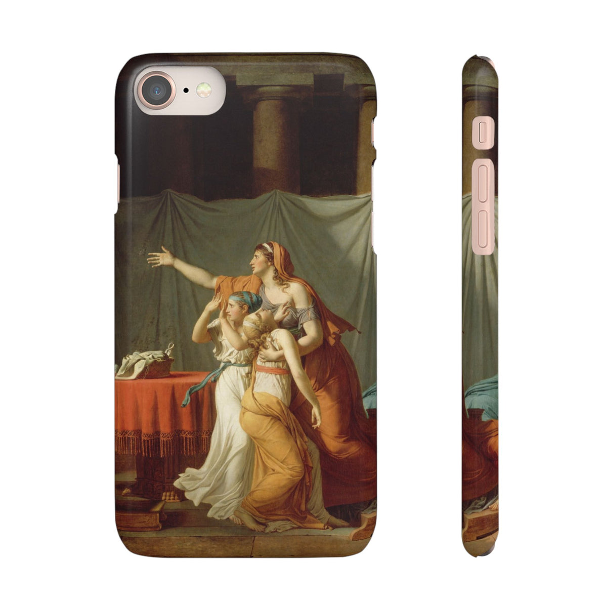 The Lictors Bring to Brutus the Bodies of His Sons II by Jacques-Louis David - iPhone Slim Case