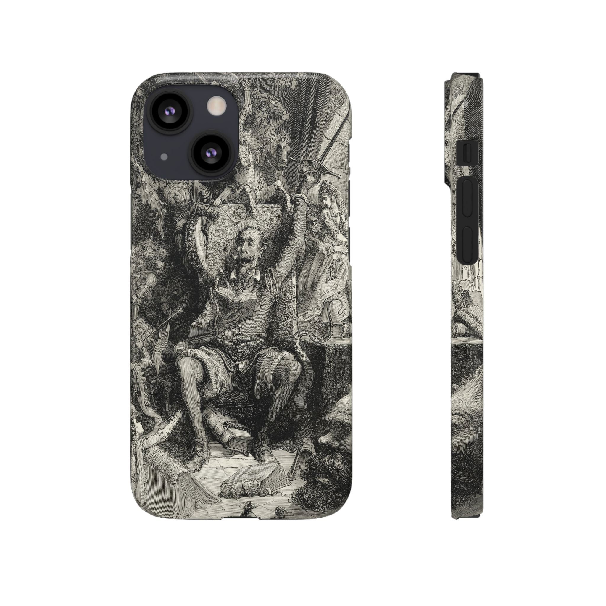 Don Quixote and His Visions by Gustave Doré - iPhone Slim Case