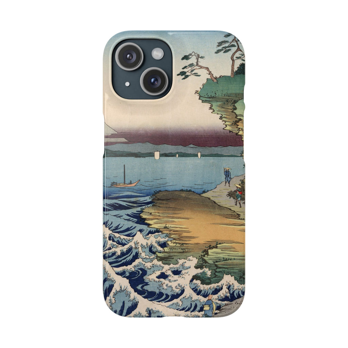 The Hota Coast in Awa Province by Utagawa Hiroshige - iPhone Slim Case