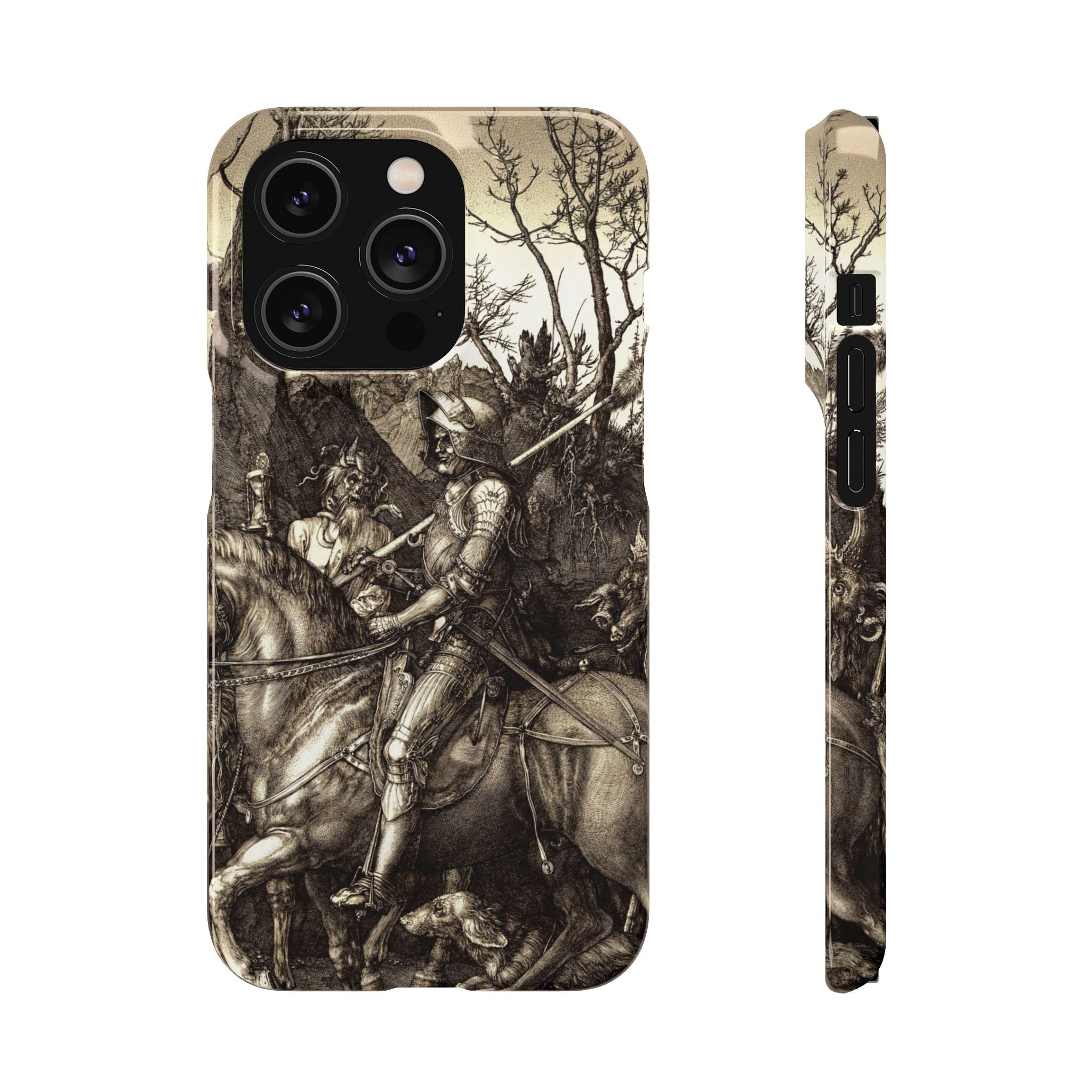 Knight, Death and the Devil by Albrecht Dürer - iPhone Slim Case