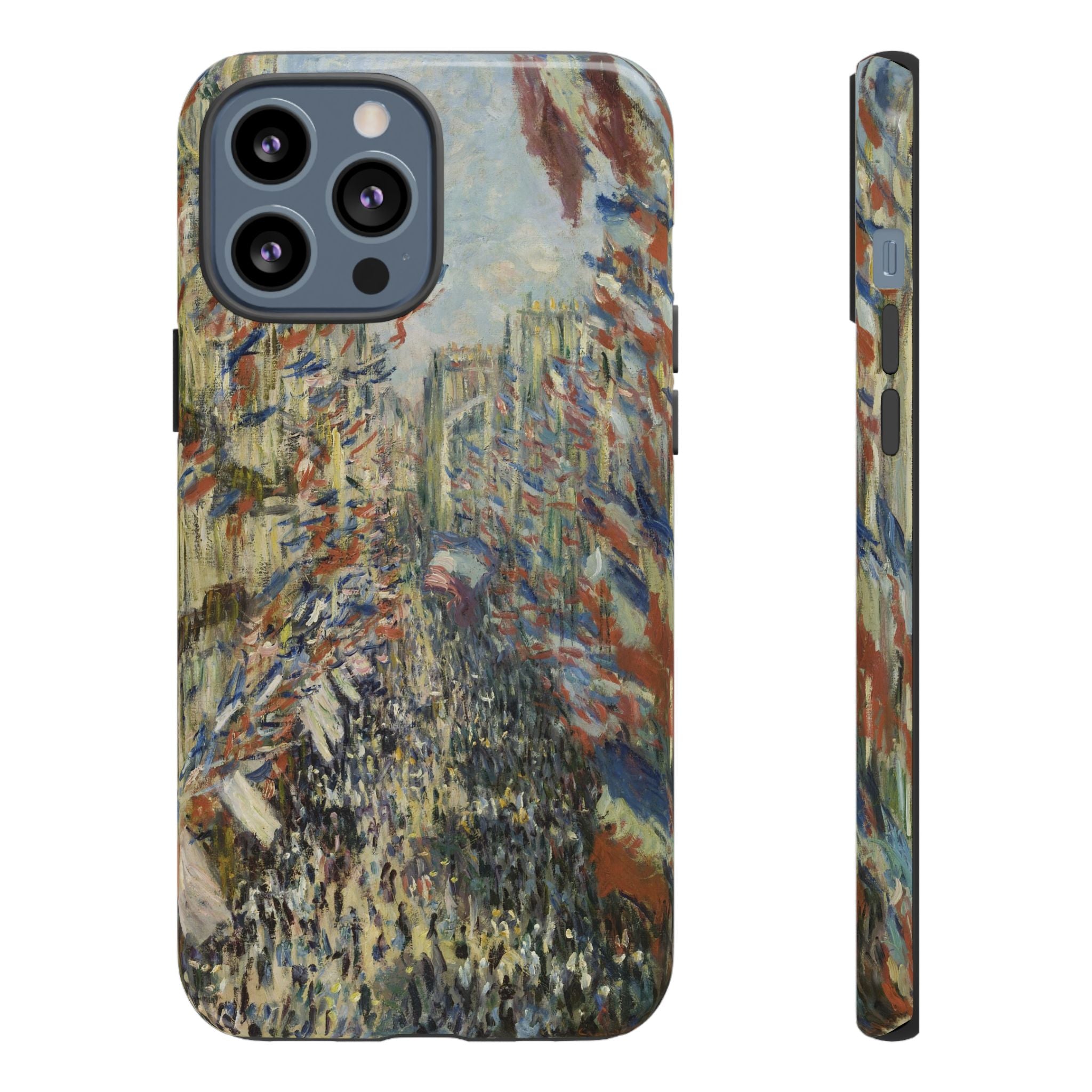 The Rue Montorgueil in Paris by Claude Monet - iPhone Tough Case