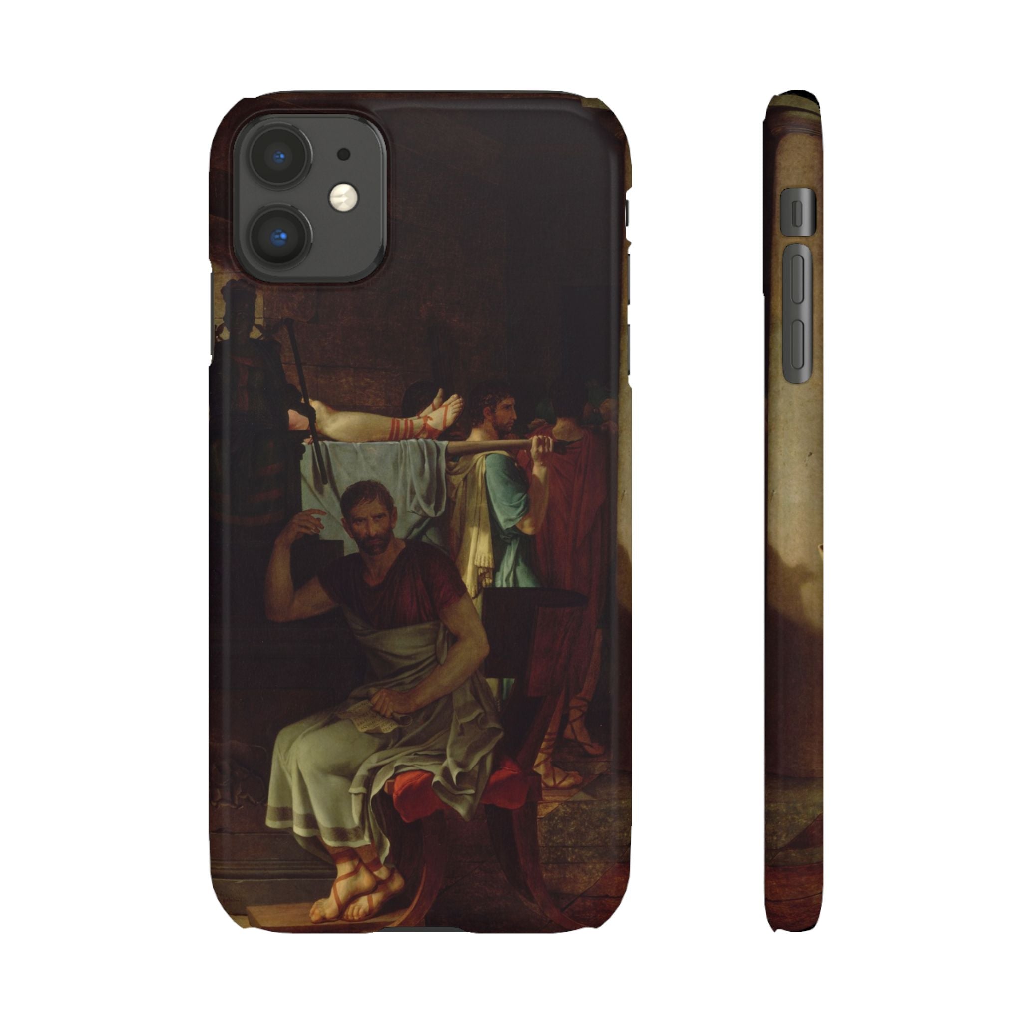 The Lictors Bring to Brutus the Bodies of His Sons I by Jacques-Louis David - iPhone Slim Case