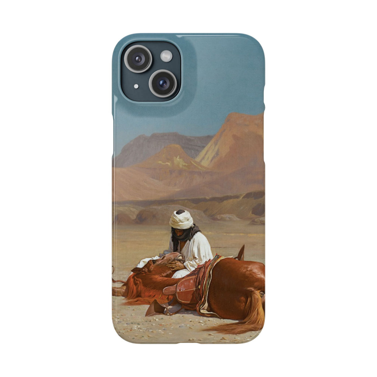 Rider and his Steed in the Desert by Jean-Leon Gerome - iPhone Slim Case