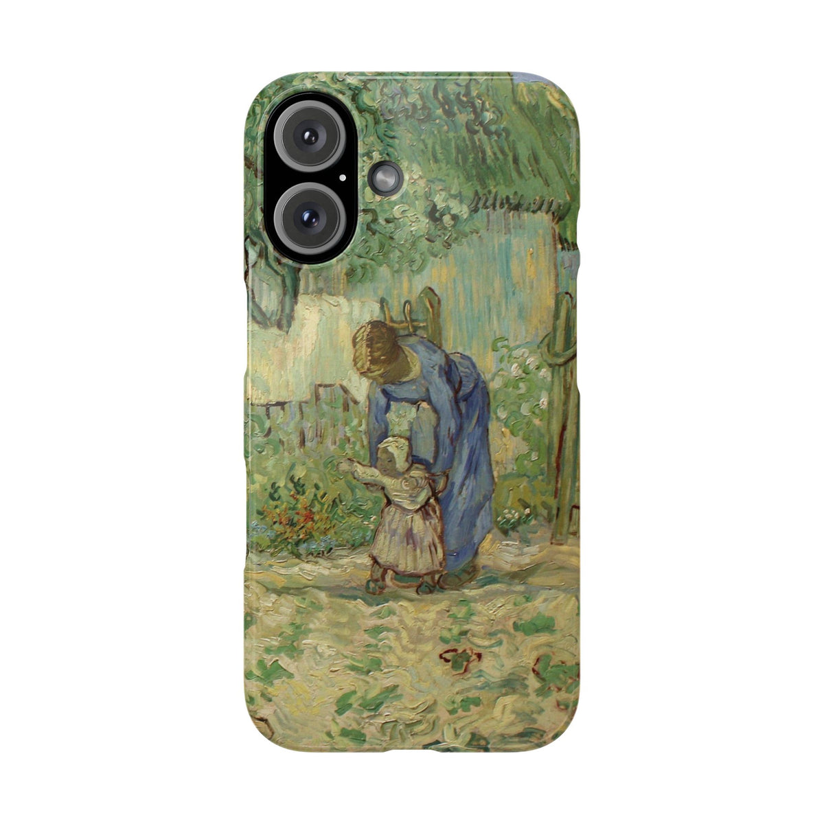 First Steps after Millet by Vincent van Gogh - iPhone Slim Case