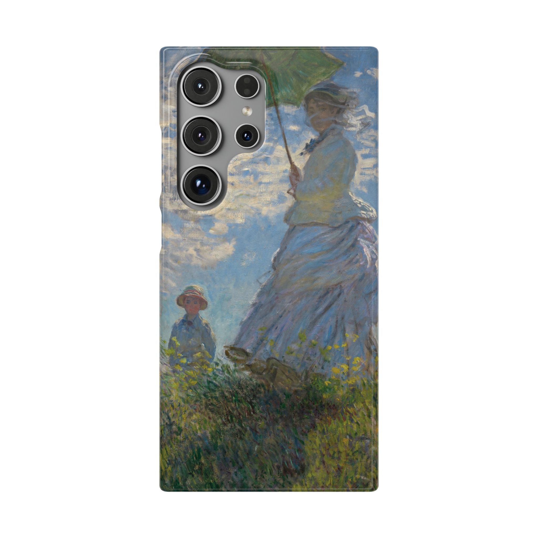 Madame Monet and Her Son by Claude Monet - Samsung Slim Case