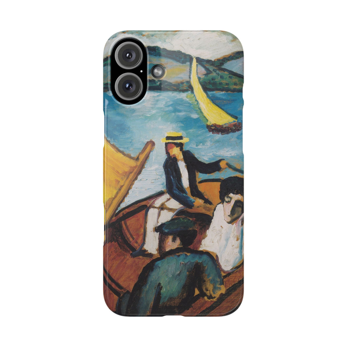 Sailing Boat on the Tegernsee by August Macke - iPhone Slim Case