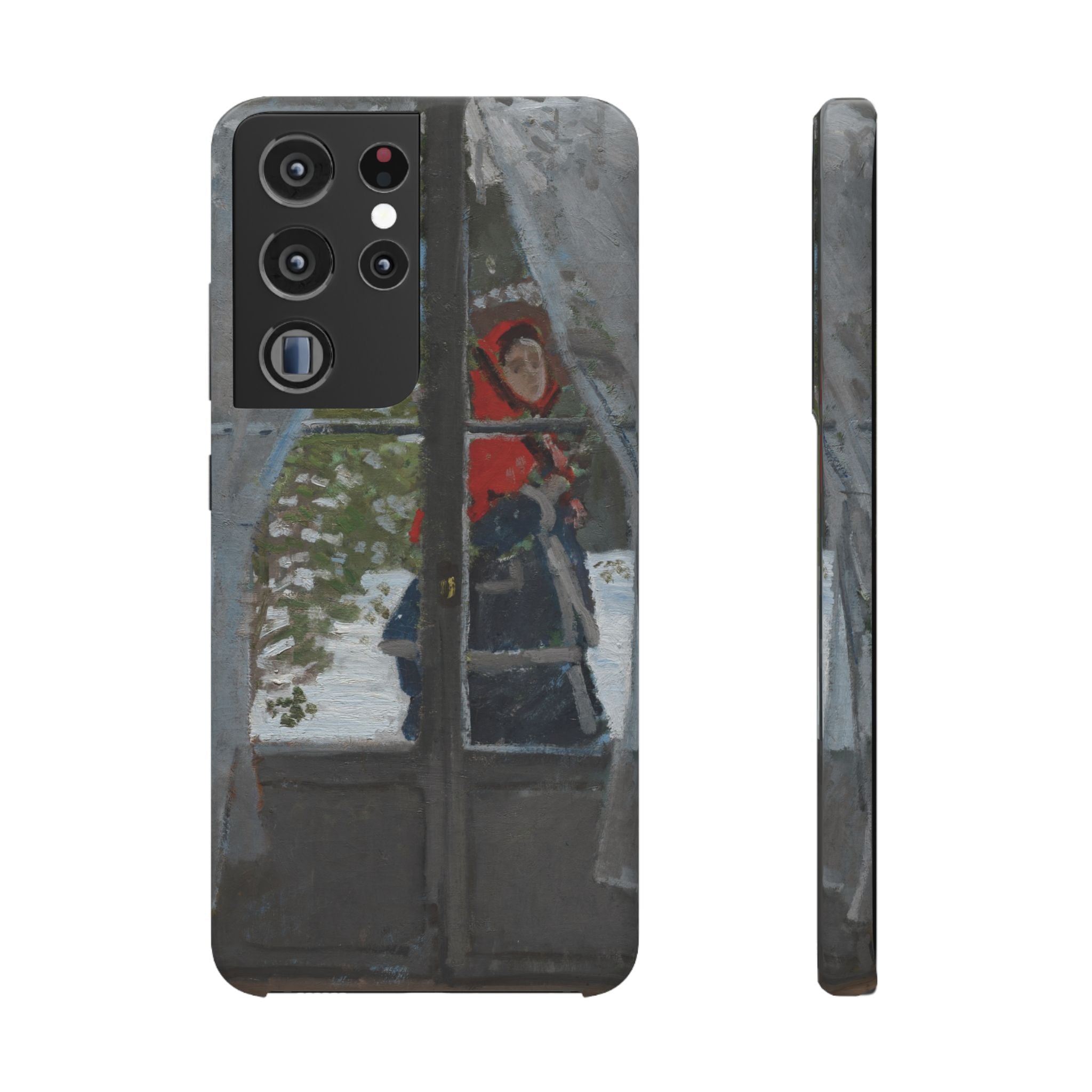 Le mouchoir rouge by Claude Monet - Samsung Slim Case