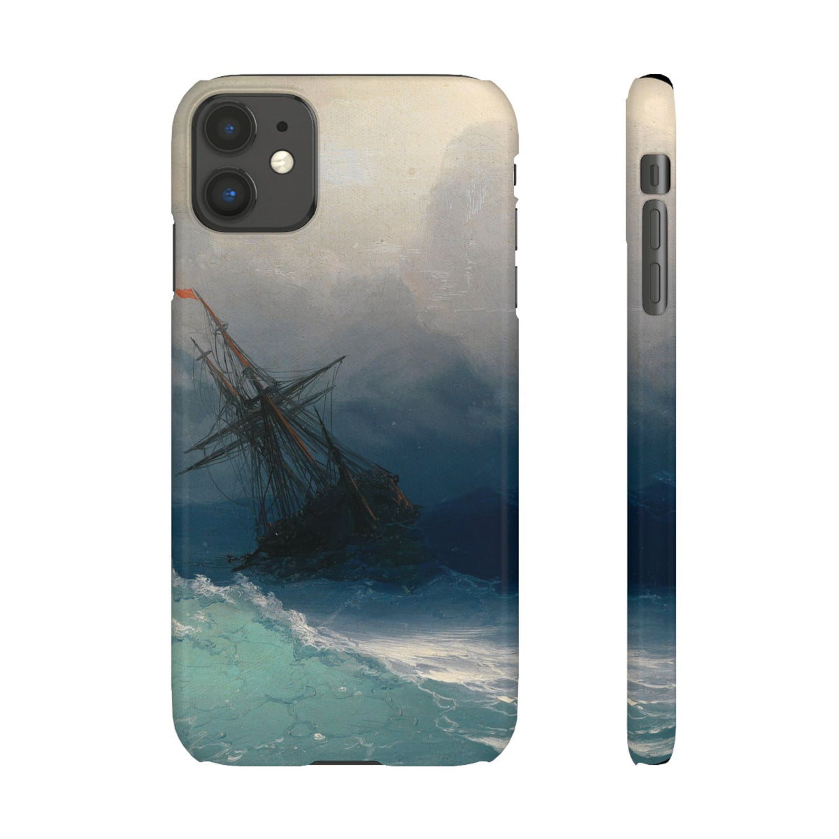 Ship on Stormy Seas by Ivan Aivazovsky - iPhone Slim Case