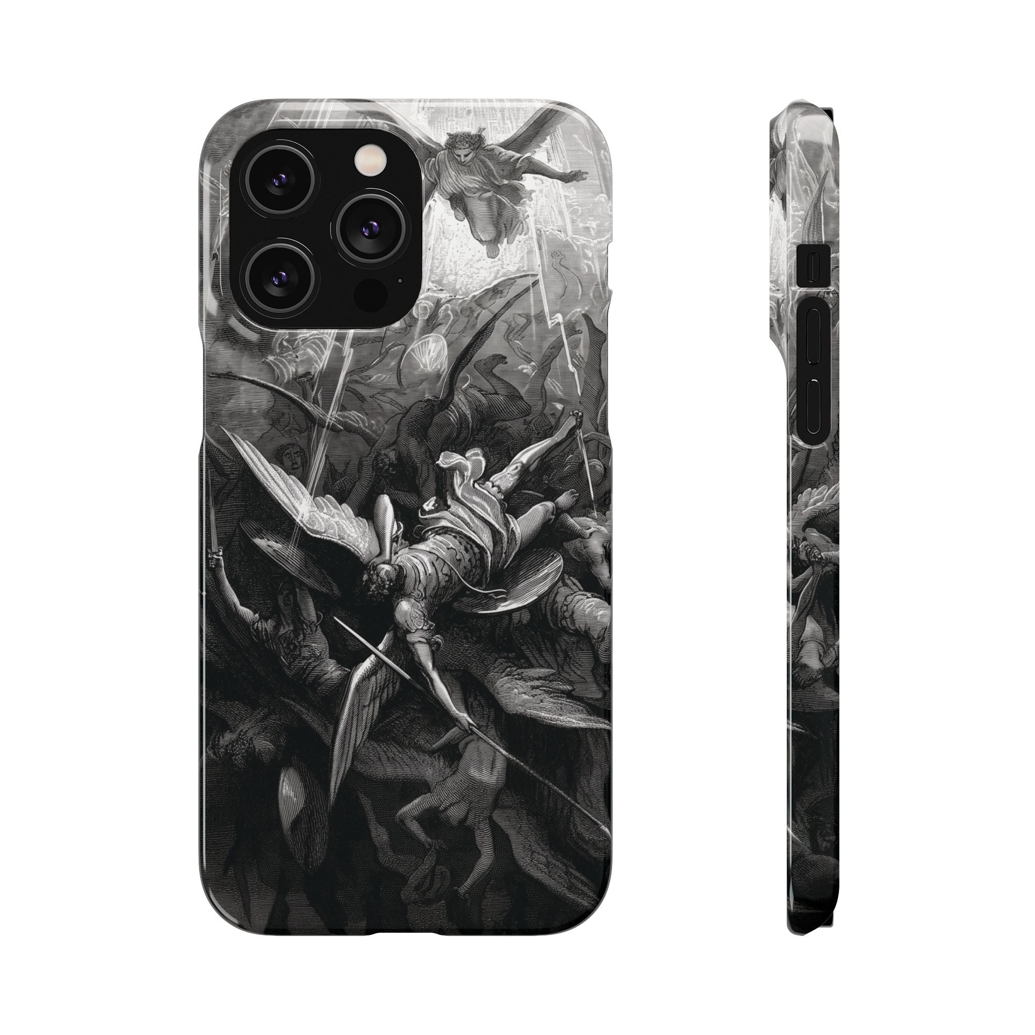 Paradise Lost | The Battle in Heaven by Gustave Doré - iPhone Slim Case
