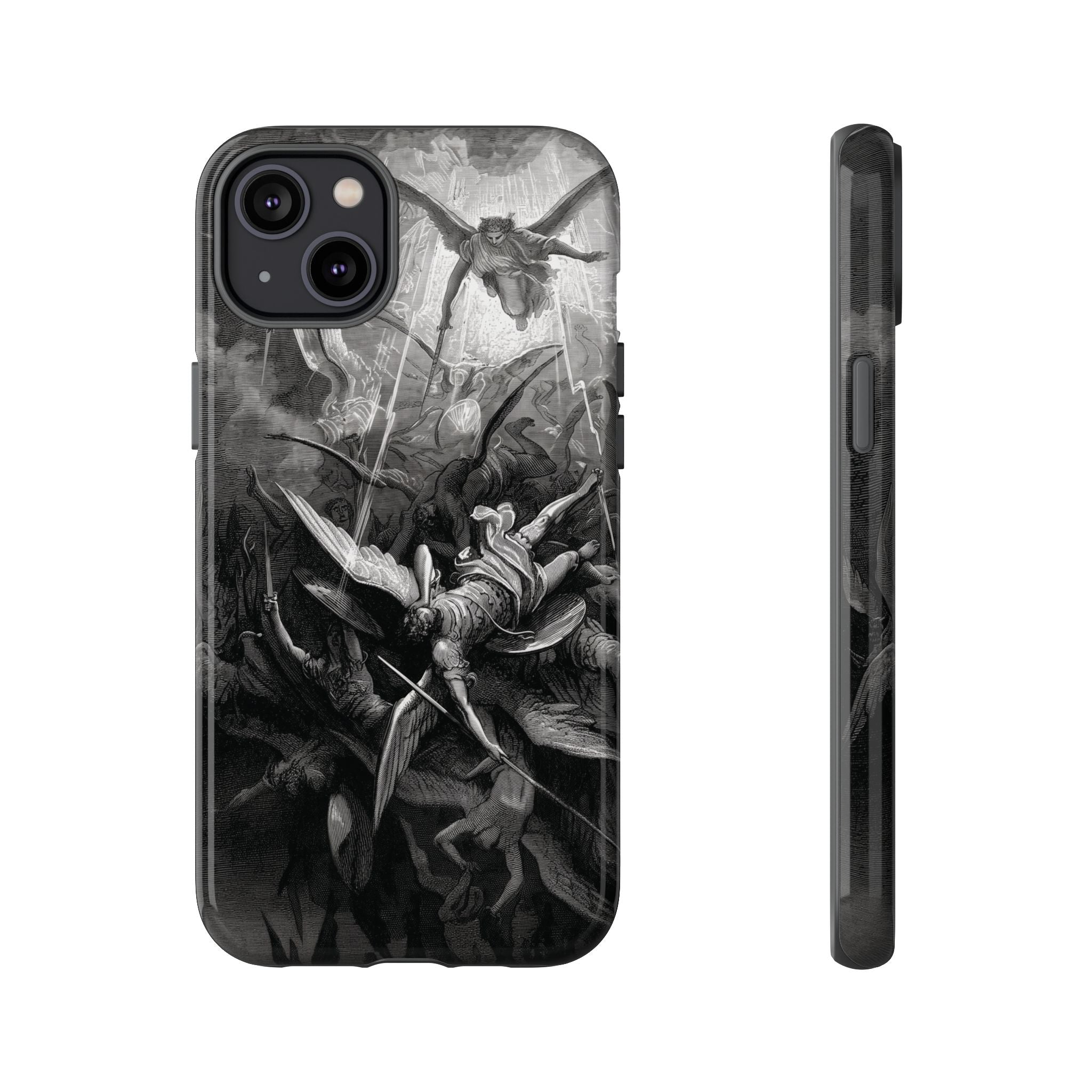 Paradise Lost | The Battle in Heaven by Gustave Doré - iPhone Tough Case
