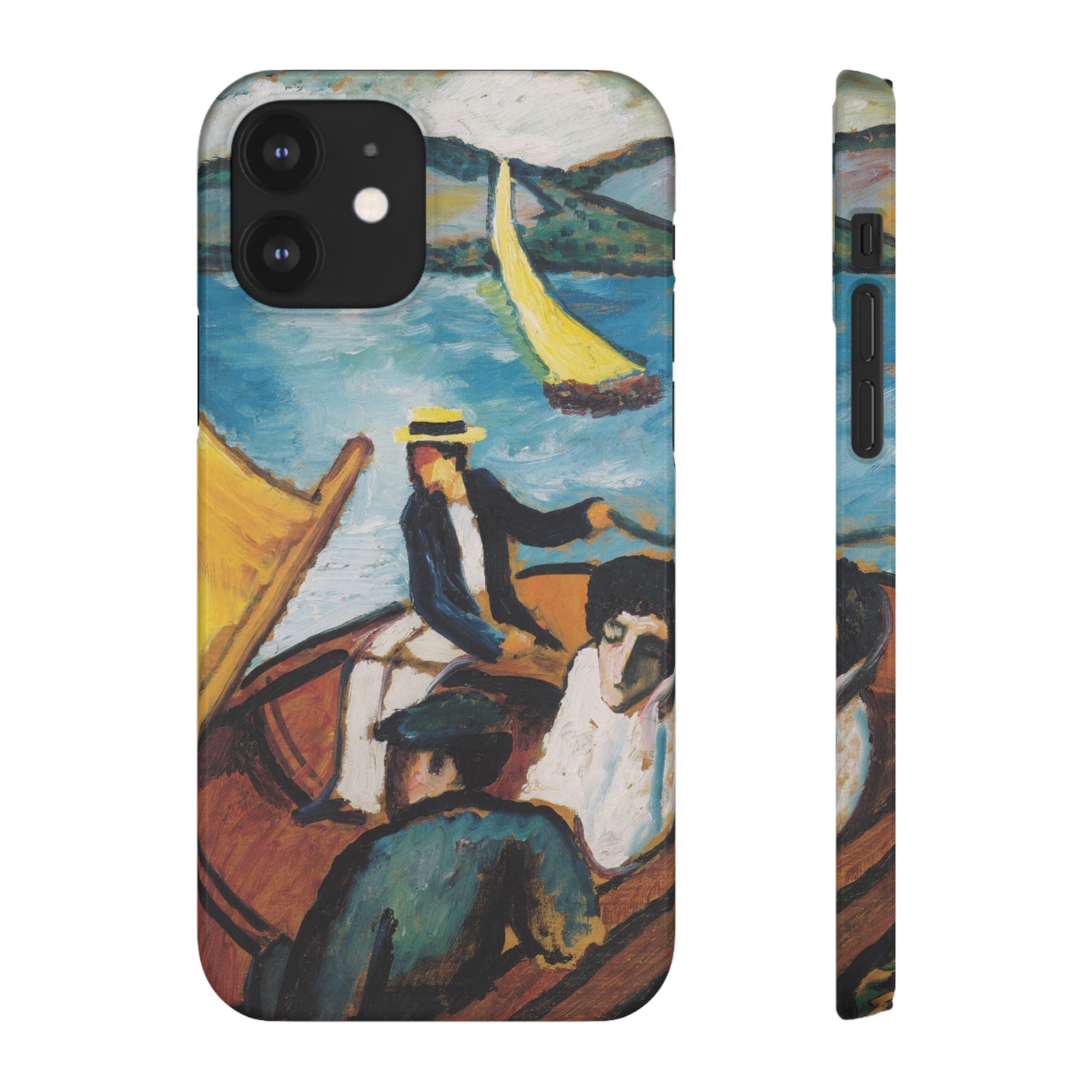 Sailing Boat on the Tegernsee by August Macke - iPhone Slim Case