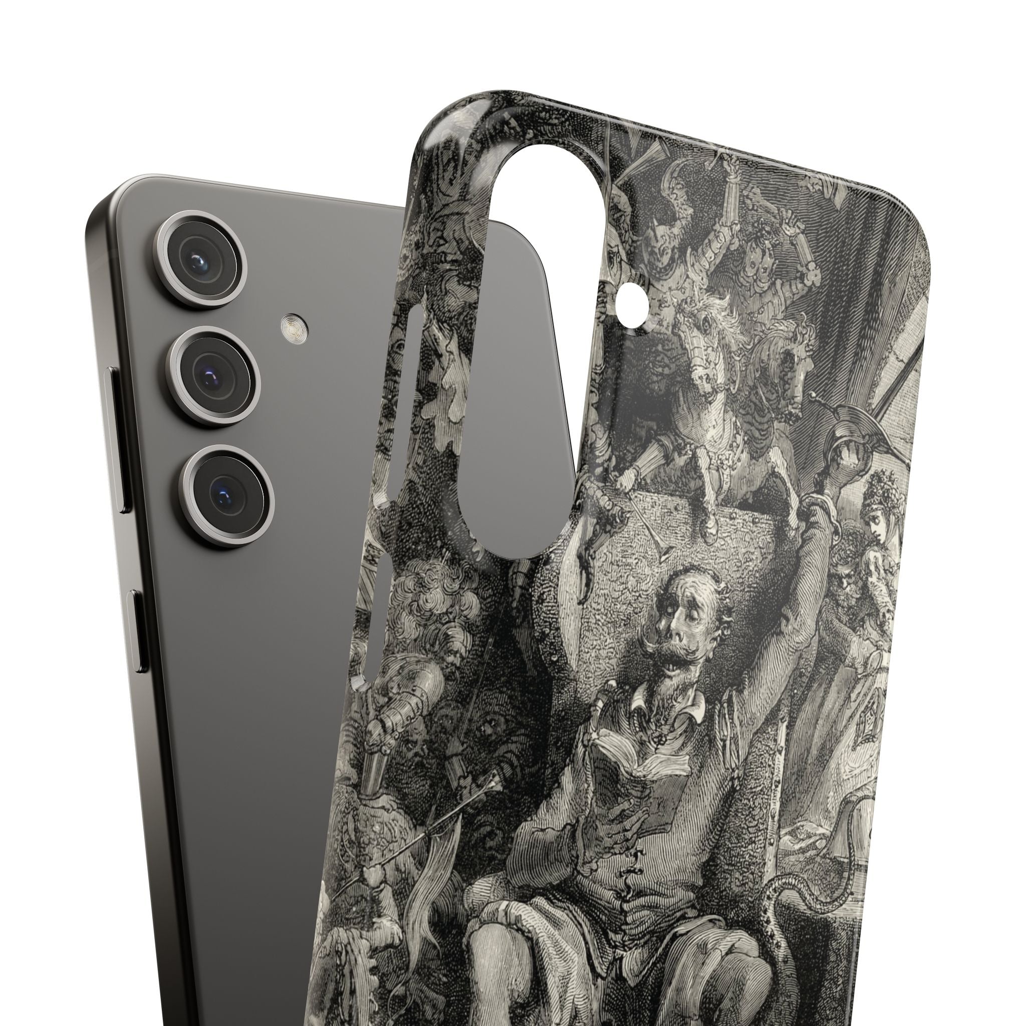 Don Quixote and His Visions by Gustave Doré - Samsung Slim Case