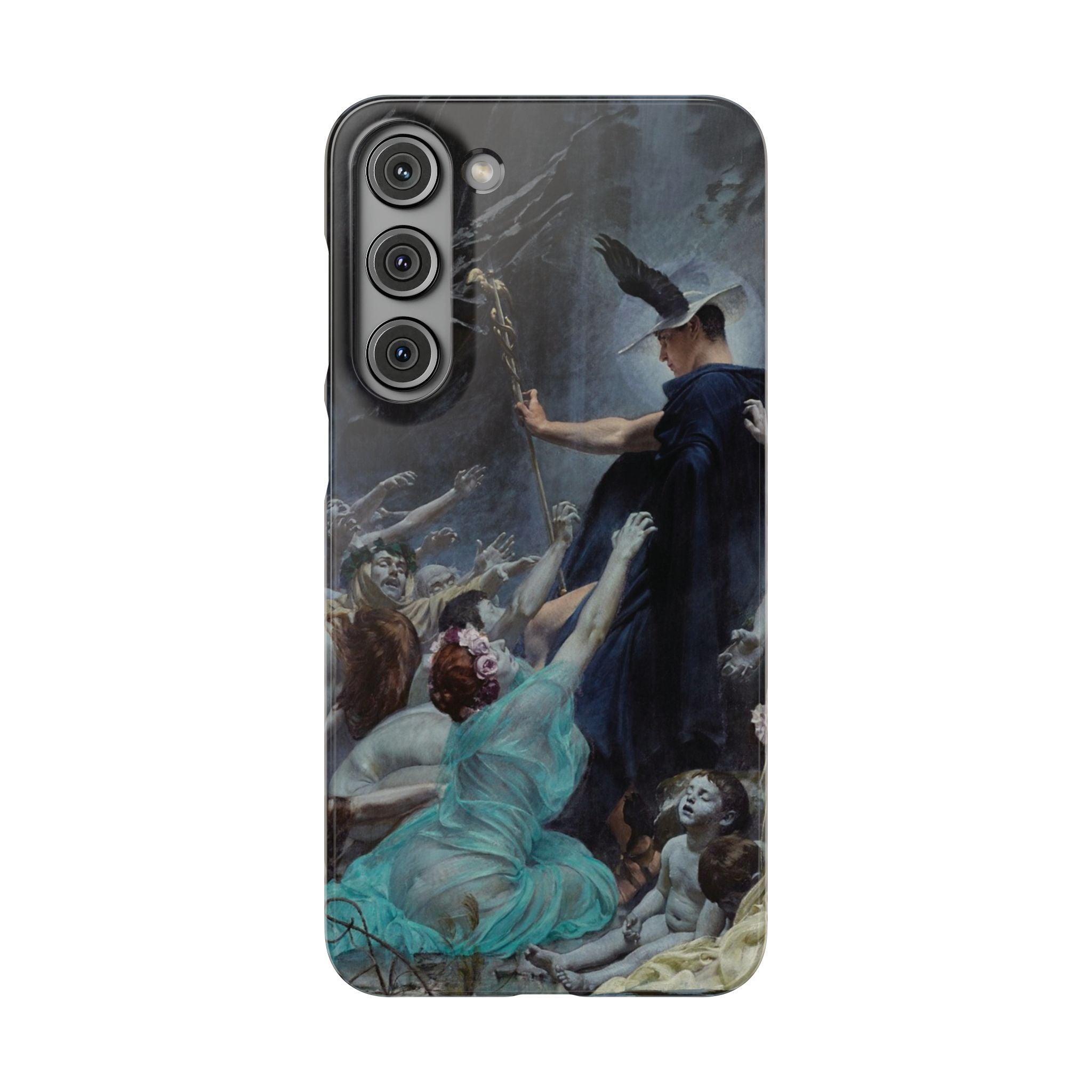 The Souls of Acheron by Adolf Hiremy-Hirschl - Samsung Slim Case