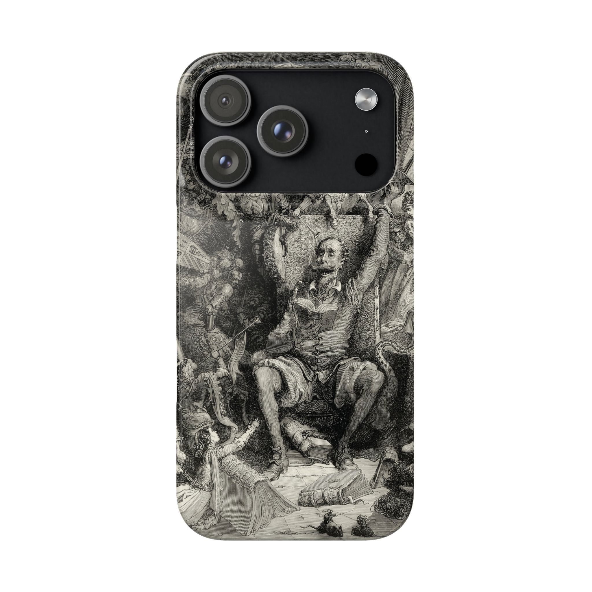 Don Quixote and His Visions by Gustave Doré - iPhone Slim Case