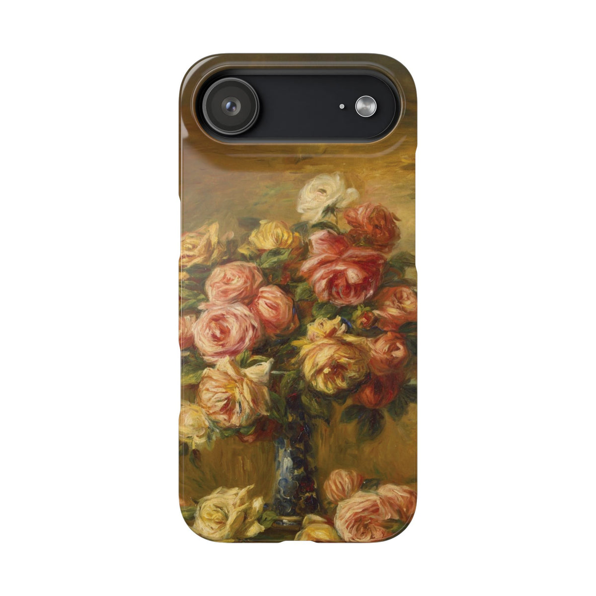Roses in a Vase by Pierre Auguste Renoir - iPhone Slim Case